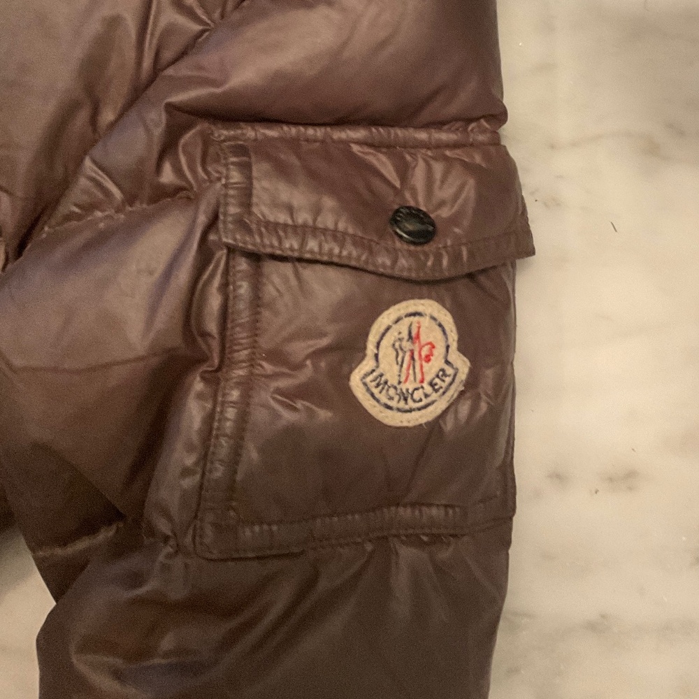 MONCLER Kids Chocolate Brown Puffer Jacket Size 4 years 104 cm - Picture 4 of 16